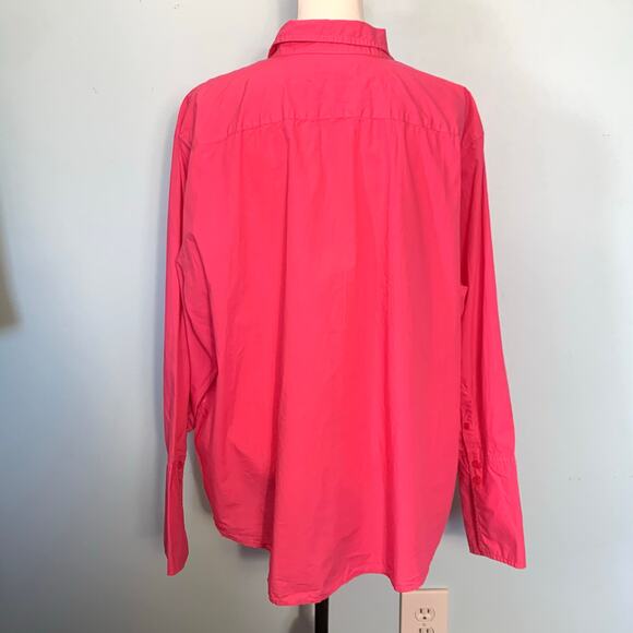 J. Crew Garçon Shirt in Pink Garment-Dyed Cotton Poplin Size 22 - Picture 5 of 8